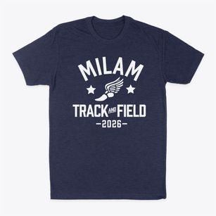 Milam K-8 Center Track and Field Classic Dad T-Shirt