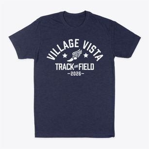 Village Vista Elementary School Track and Field Classic Dad T-Shirt