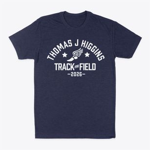Thomas J Higgins Elementary Track and Field Classic Dad T-Shirt