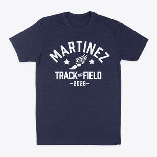 Martinez Middle School Track and Field Classic Dad T-Shirt