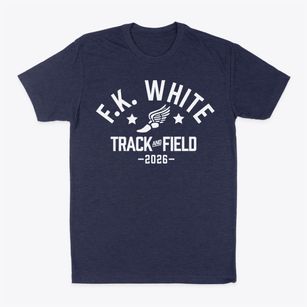 Forest K White Middle School Track and Field Classic Dad T-Shirt
