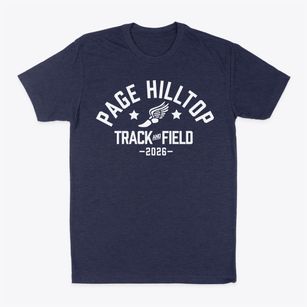 Page Hilltop Elementary School Track and Field Classic Dad T-Shirt