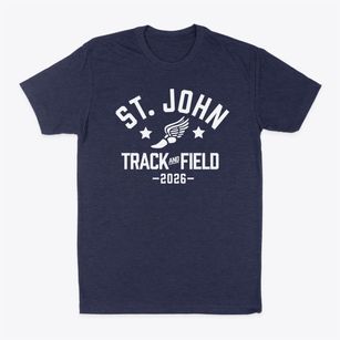 Saint John The Evangelist School Track and Field Classic Dad T-Shirt