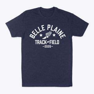 Belle Plaine Elementary School Track and Field Classic Dad T-Shirt