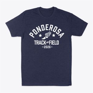 Ponderosa Elementary School Track and Field Classic Dad T-Shirt