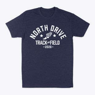 North Drive School Track and Field Classic Dad T-Shirt