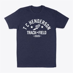 T C Henderson Elementary School Track and Field Classic Dad T-Shirt