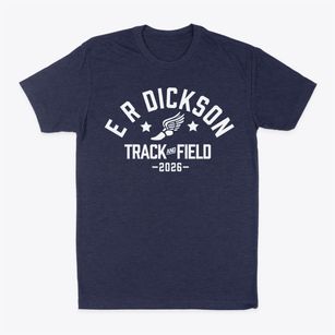 E R Dickson Elementary School Track and Field Classic Dad T-Shirt