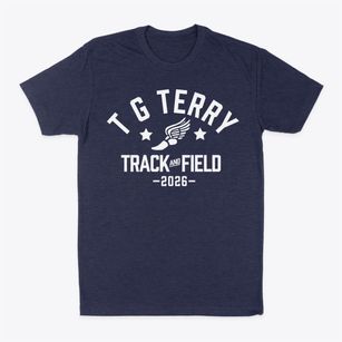 T G Terry Elementary School Track and Field Classic Dad T-Shirt