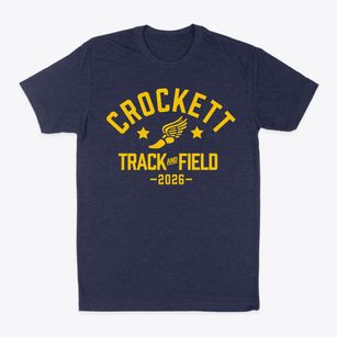 Crockett Elementary School Track and Field Classic Dad T-Shirt