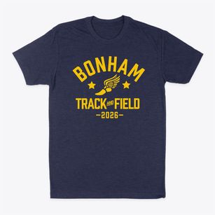 Bonham Middle School Track and Field Classic Dad T-Shirt