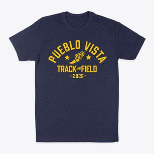 Pueblo Vista Elementary School Track and Field Classic Dad T-Shirt