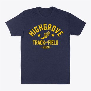 Highgrove Elementary School Track and Field Classic Dad T-Shirt