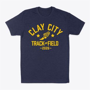 Clay City Elementary School Track and Field Classic Dad T-Shirt
