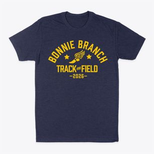 Bonnie Branch Middle School Track and Field Classic Dad T-Shirt