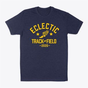 Eclectic Elementary School Track and Field Classic Dad T-Shirt