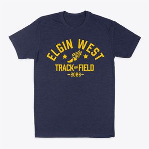 Elgin West Elementary School Track and Field Classic Dad T-Shirt