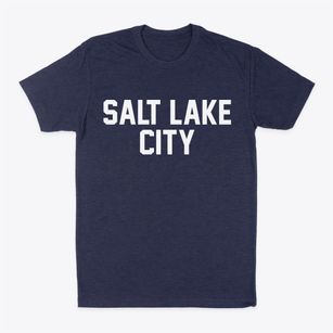 Salt Lake City Utah Classic Block Classic Dad T-Shirt