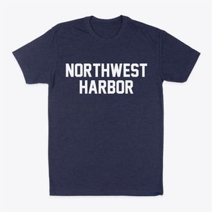 Northwest Harbor New York Classic Block Classic Dad T-Shirt