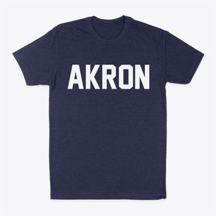 Akron Iowa Classic Block Classic Dad T-Shirt
