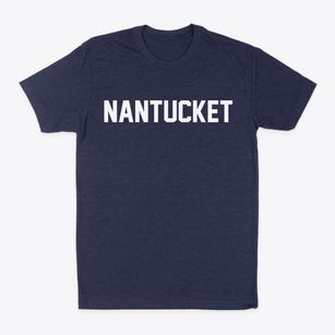 Nantucket Massachusetts Classic Block Classic Dad T-Shirt