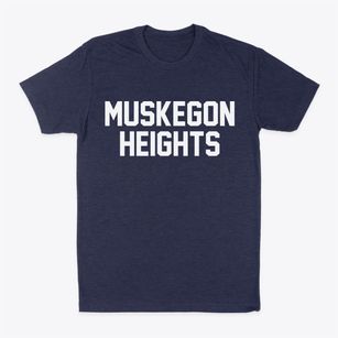 Muskegon Heights Michigan Classic Block Classic Dad T-Shirt