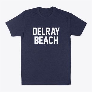 Delray Beach Florida Classic Block Classic Dad T-Shirt