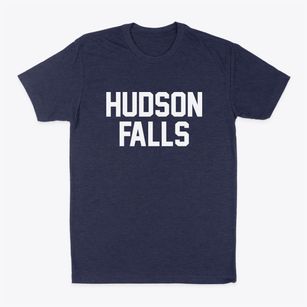 Hudson Falls New York Classic Block Classic Dad T-Shirt