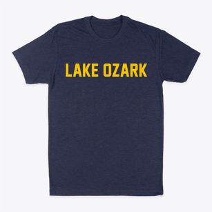 Lake Ozark Missouri Classic Block Classic Dad T-Shirt
