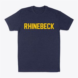 Rhinebeck New York Classic Block Classic Dad T-Shirt