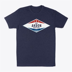 Akron Pennsylvania Diamond Star Classic Dad T-Shirt