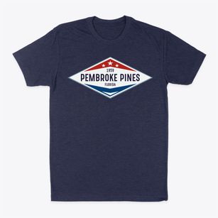 Pembroke Pines Florida Diamond Star Classic Dad T-Shirt