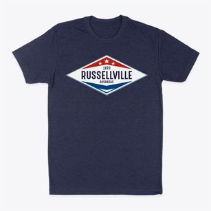 Russellville Arkansas Diamond Star Classic Dad T-Shirt