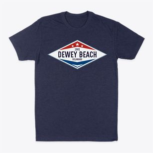 Dewey Beach Delaware Diamond Star Classic Dad T-Shirt