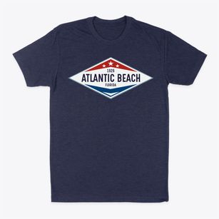 Atlantic Beach Florida Diamond Star Classic Dad T-Shirt