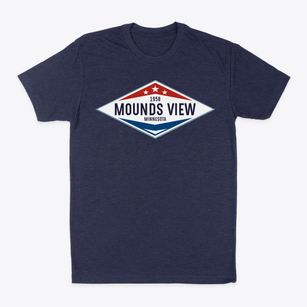 Mounds View Minnesota Diamond Star Classic Dad T-Shirt