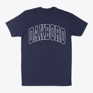 Oakboro North Carolina Trendy Block Classic Dad T-Shirt