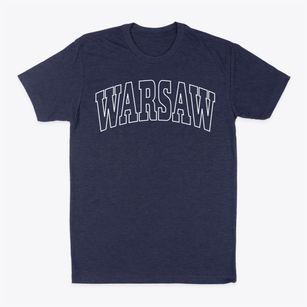 Warsaw Illinois Trendy Block Classic Dad T-Shirt