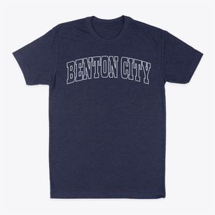 Benton City Missouri Trendy Block Classic Dad T-Shirt