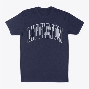 Littleton Massachusetts Trendy Block Classic Dad T-Shirt