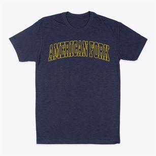 American Fork Utah Trendy Block Classic Dad T-Shirt