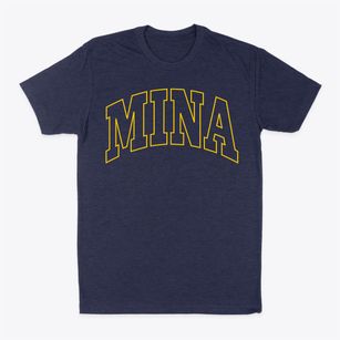 Mina New York Trendy Block Classic Dad T-Shirt