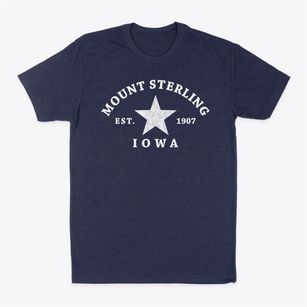 Mount Sterling Iowa Star Classic Dad T-Shirt