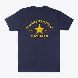 Bloomfield Hills Michigan Star Classic Dad T-Shirt