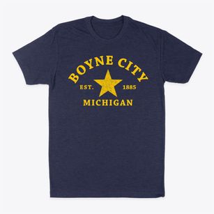 Boyne City Michigan Star Classic Dad T-Shirt