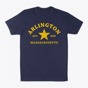 Arlington Massachusetts Star Classic Dad T-Shirt