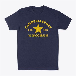 Campbellsport Wisconsin Star Classic Dad T-Shirt