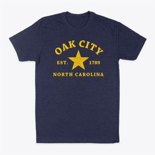 Oak City North Carolina Star Classic Dad T-Shirt