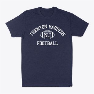 Trenton Gardens New Jersey Football Classic Dad T-Shirt