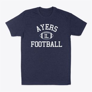 Ayers Illinois Football Classic Dad T-Shirt